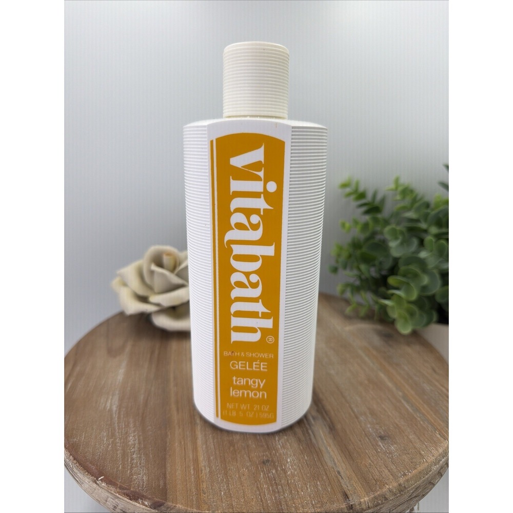 Vintage Vitabath Bath & Shower Gelee - Tangy Lemon - 21 oz